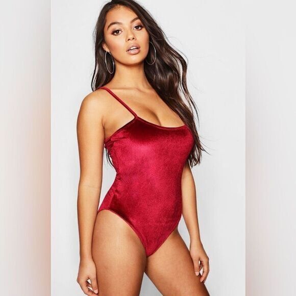 VELVET BODYSUIT - Picture 1 of 6